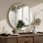 Luxe Black Round Mirror — 24" - View 8