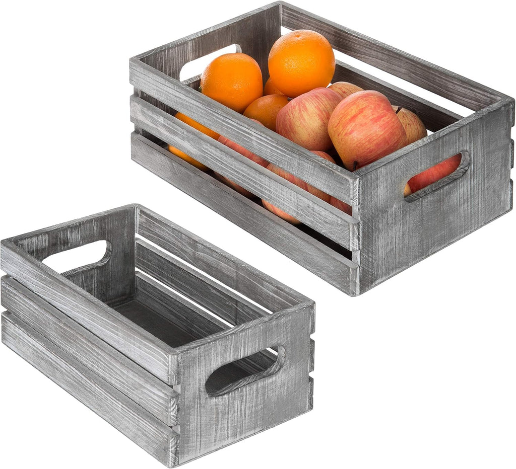 Farmhouse Brown Storage Basket — Set of 2 - View 4
