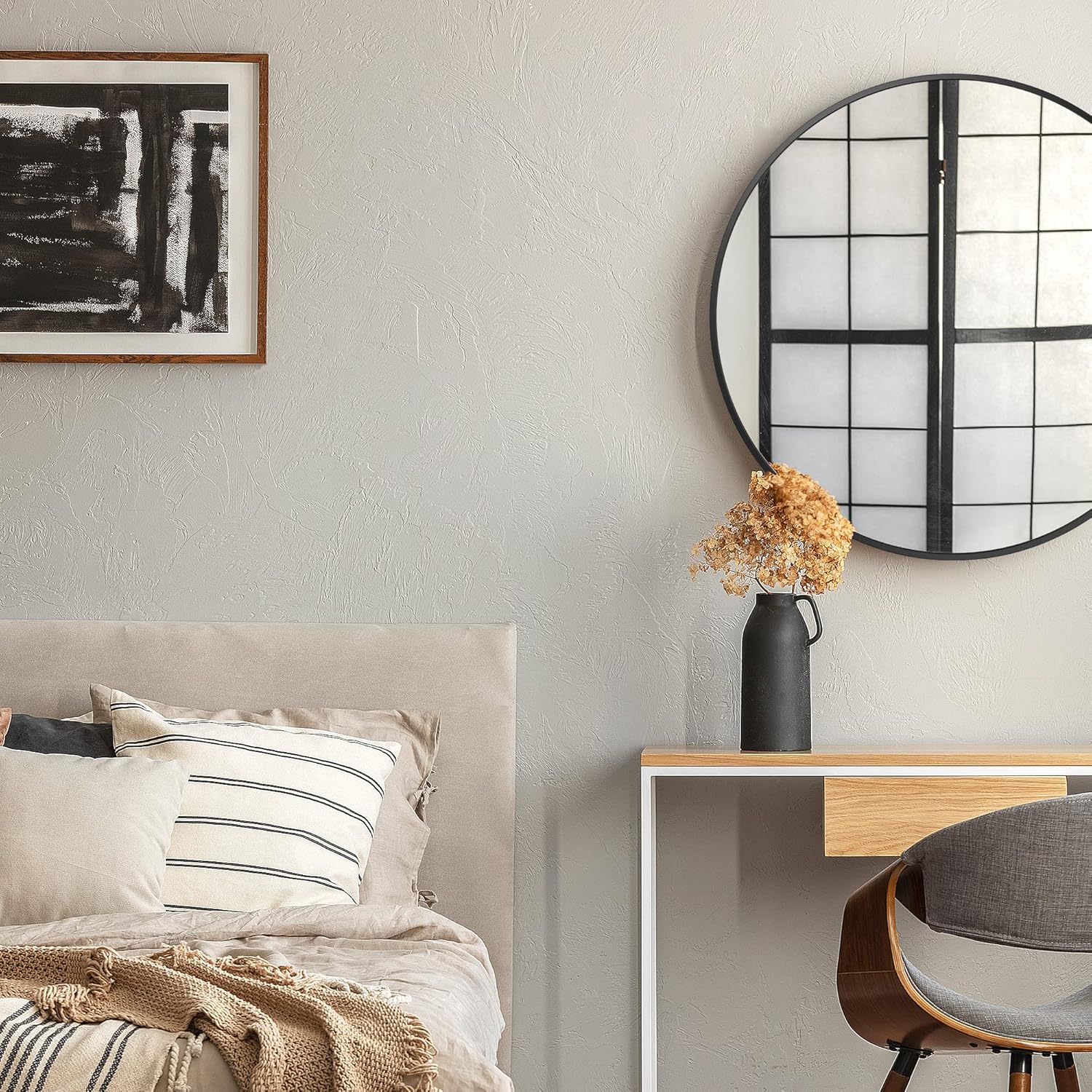 Round Metal Wall Mirror — 24" - View 5