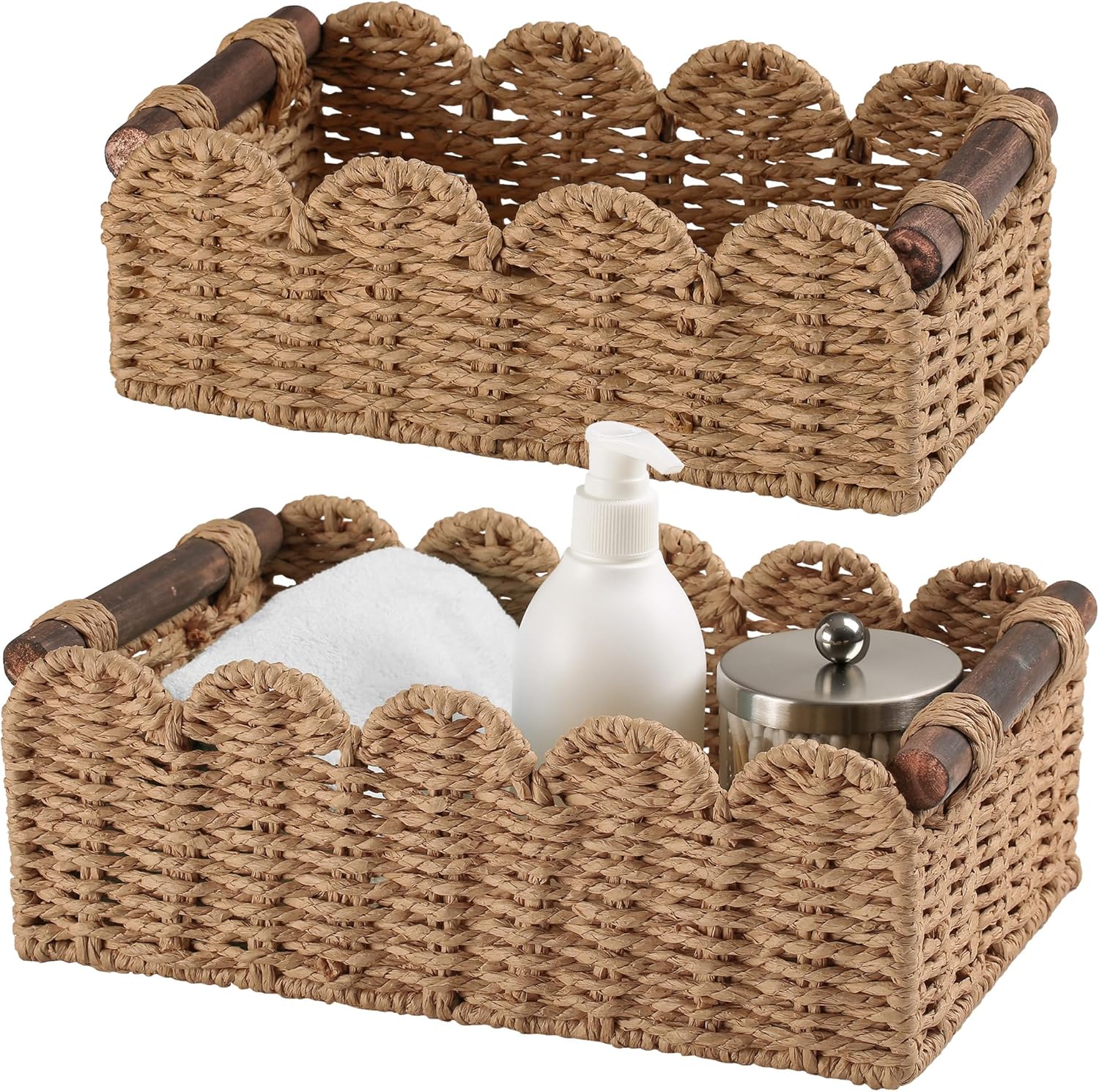 Beige Storage Basket — Cream