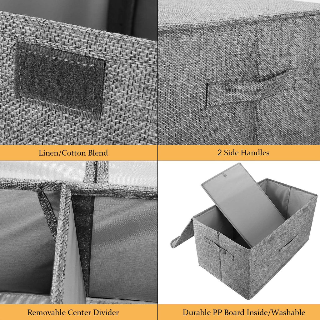 Linen Beige Storage Bin - View 2