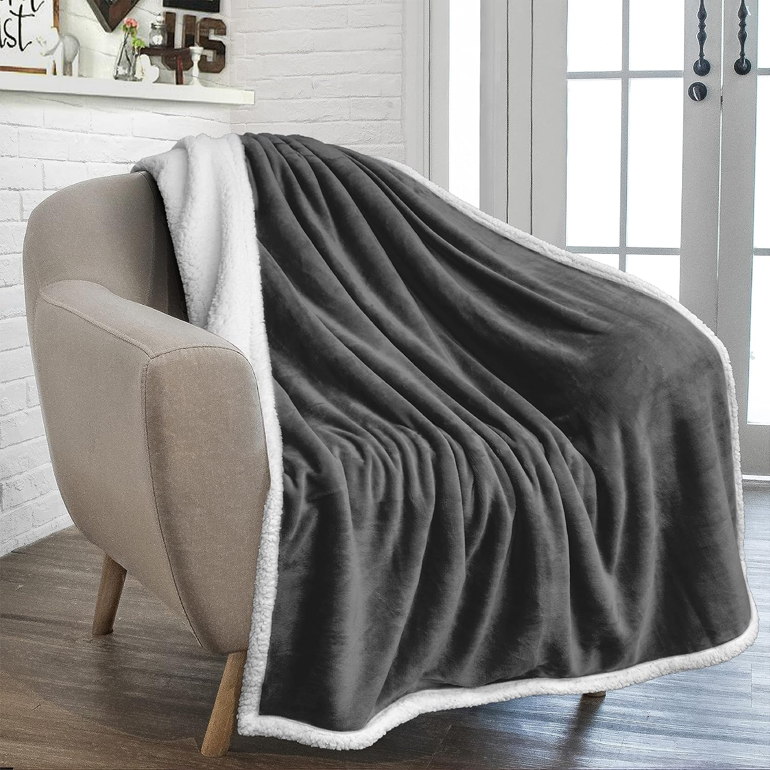 Black Throw Pillow — 80" — 50 x 60 Inches - Throw