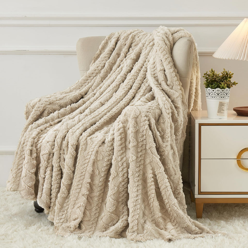 Beige Throw Pillow — 50"