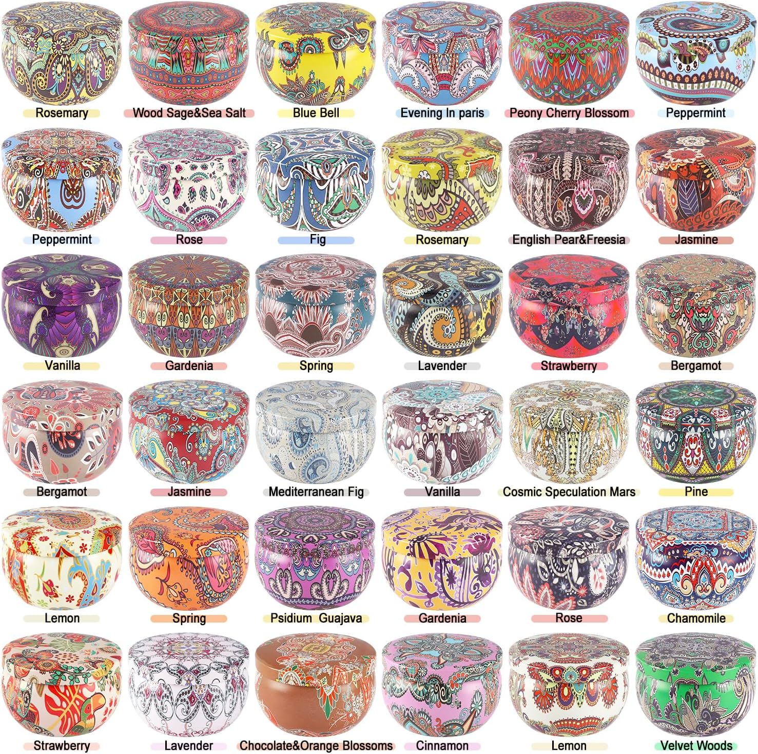Soy Wax Metal Scented Candle — 5×36 - View 2