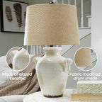 Farmhouse Ceramic Table Lamp — 27" - View 3