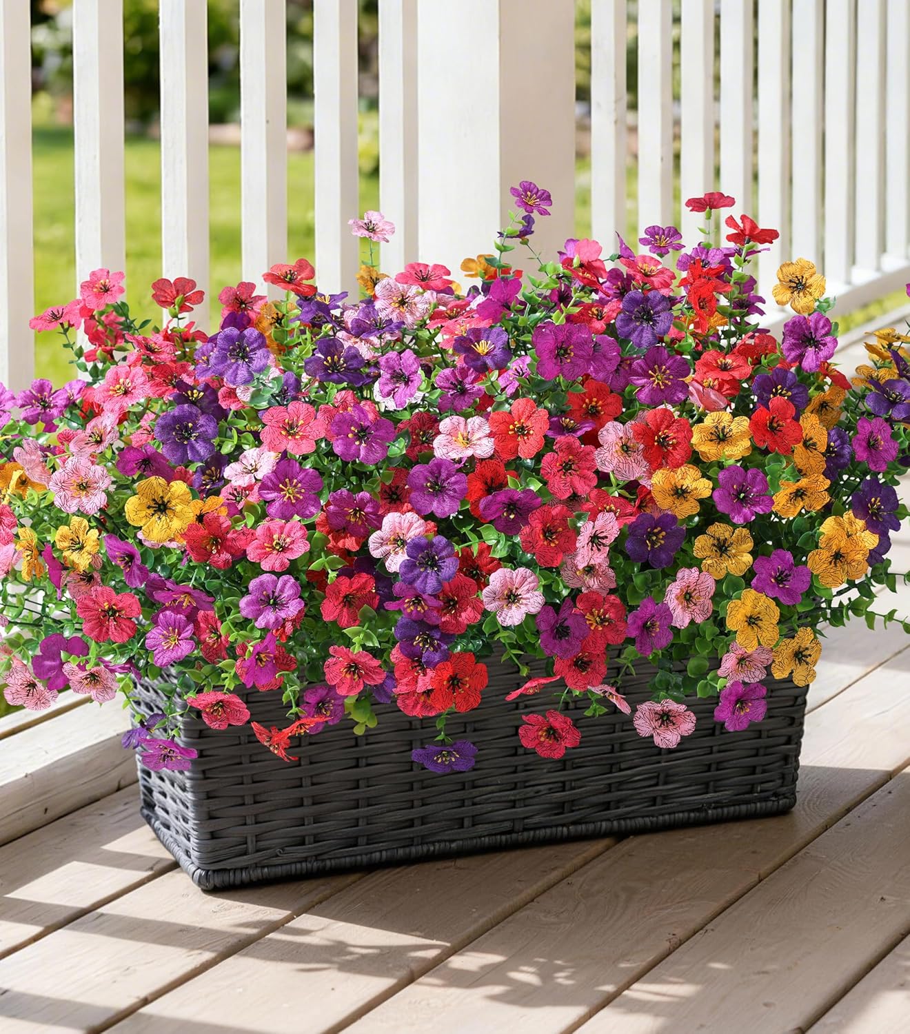 Pink Artificial Flowers — 6 Color Mixed