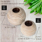 Beige Candle — Set of 2 - View 2