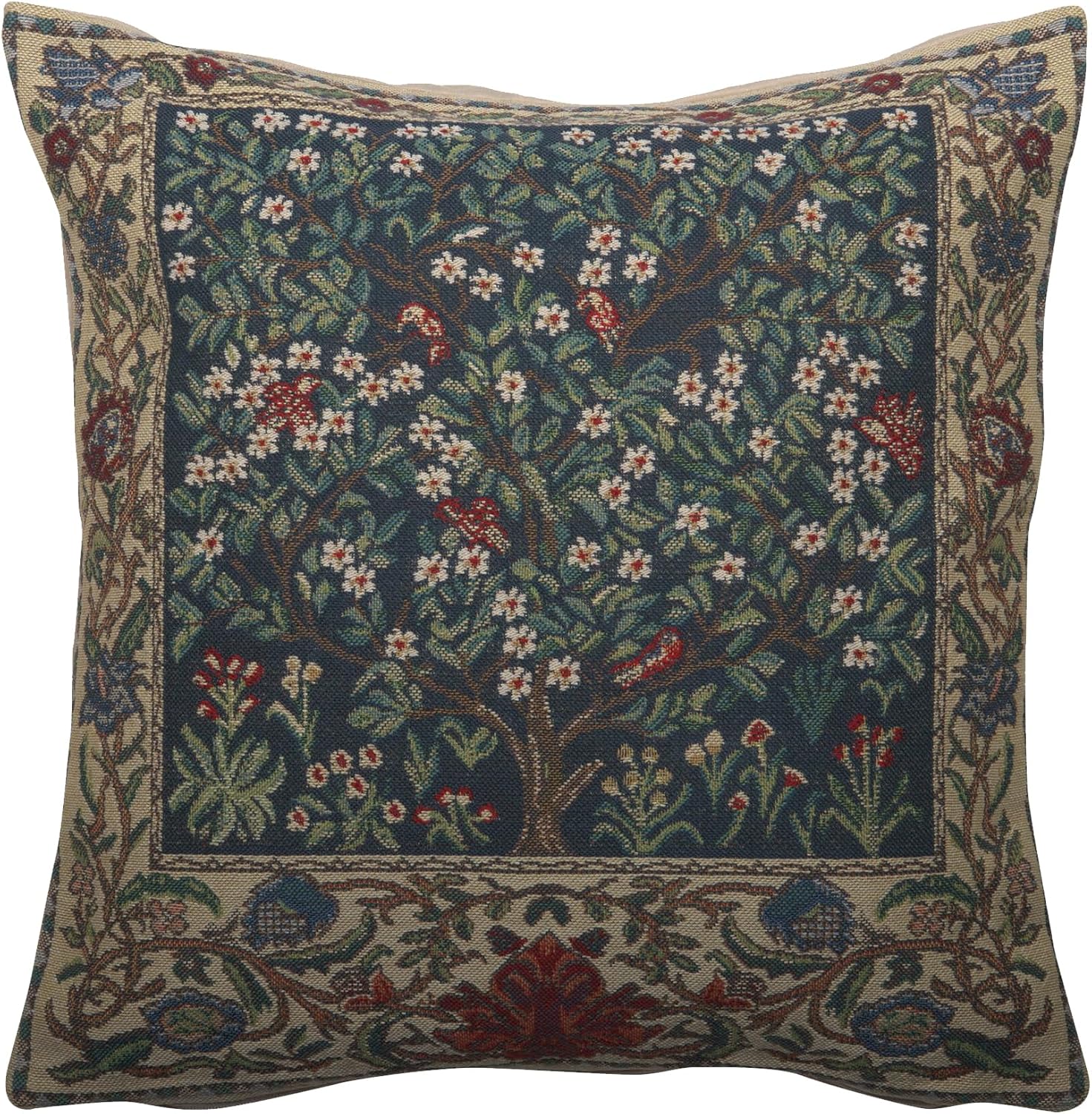 Boho Beige Throw Pillow Cover — 16x16 — The Tree of Life II