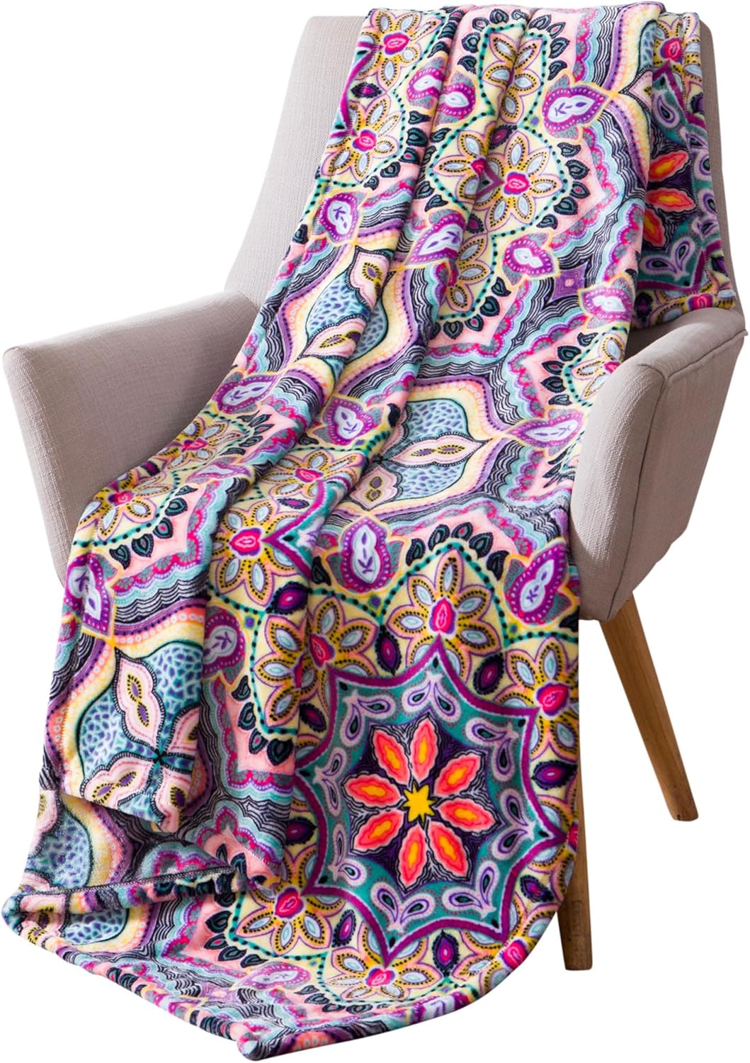 Boho Fabric Throw Pillow — 50" - View 6