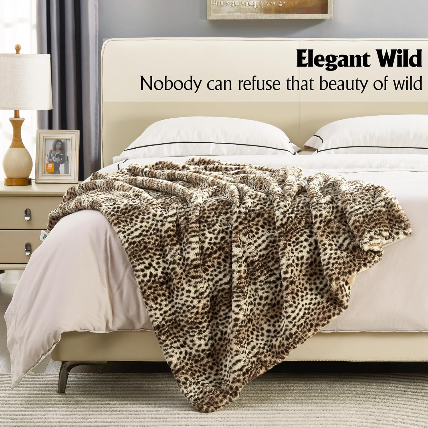 Beige Throw Pillow — 50" - View 3