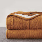 Knit Beige Throw Pillow — 50"