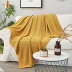 Knit Beige Throw Pillow — 60" - View 5