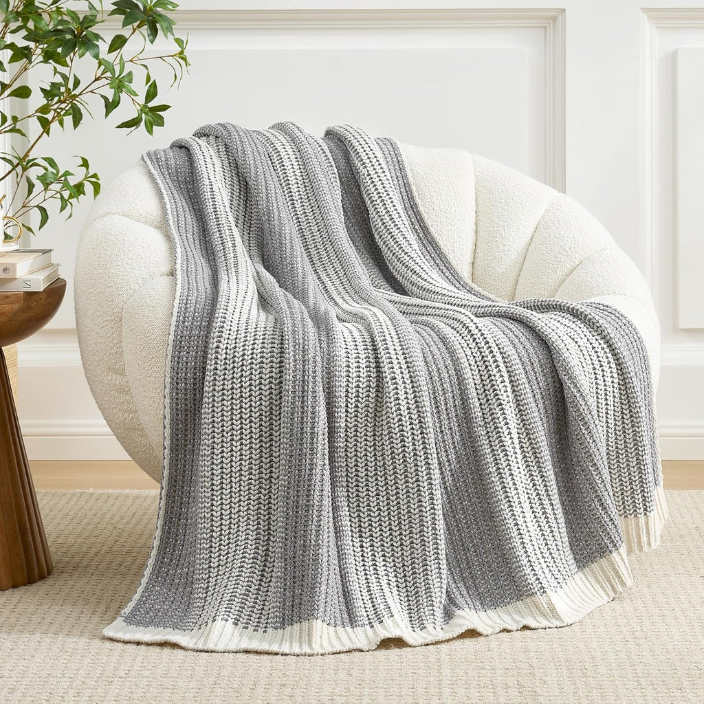 Knit Luxe Beige Throw Pillow — 50" - View 3