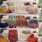 Knit Beige Throw Pillow — 50" - View 7