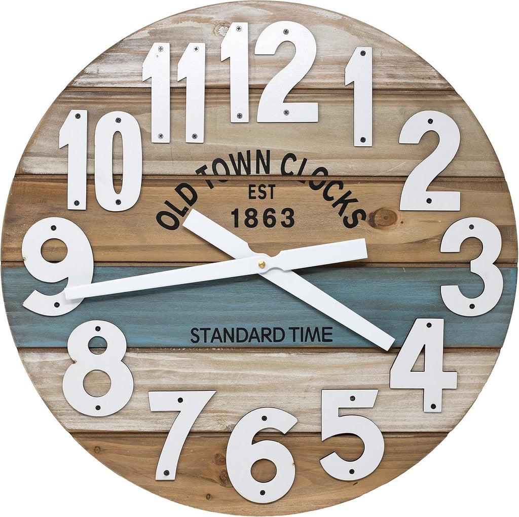 Blue Wall Clock — 18" — Blue