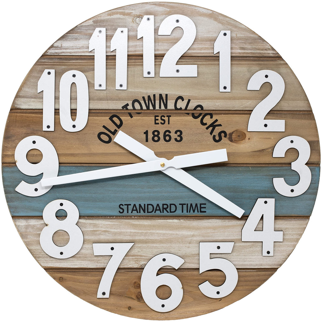 Blue Wall Clock — 18"