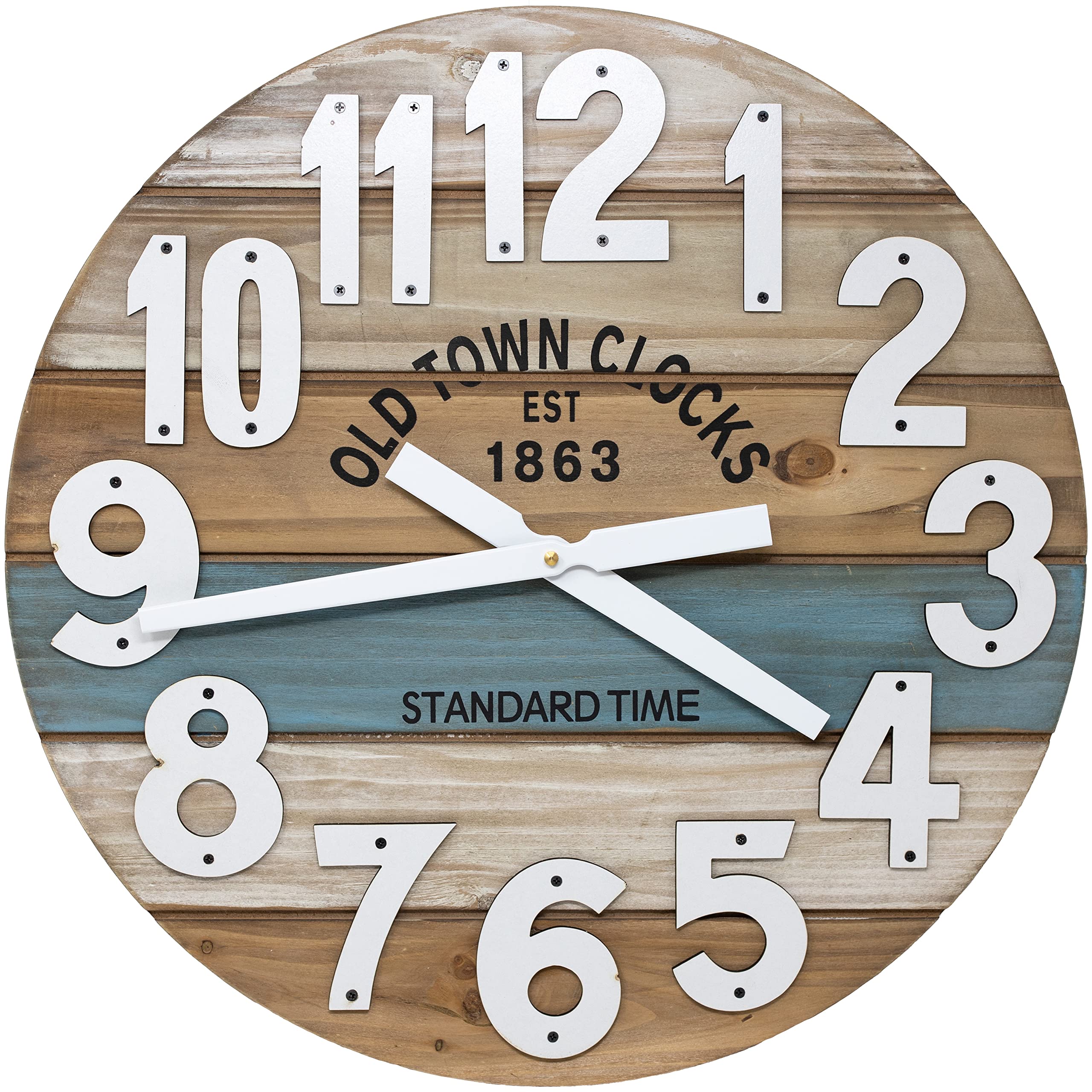 Blue Wall Clock — 18"