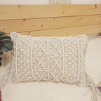 Lumbar Boho Rattan Throw Pillow Cover — Set of 2 - View 7