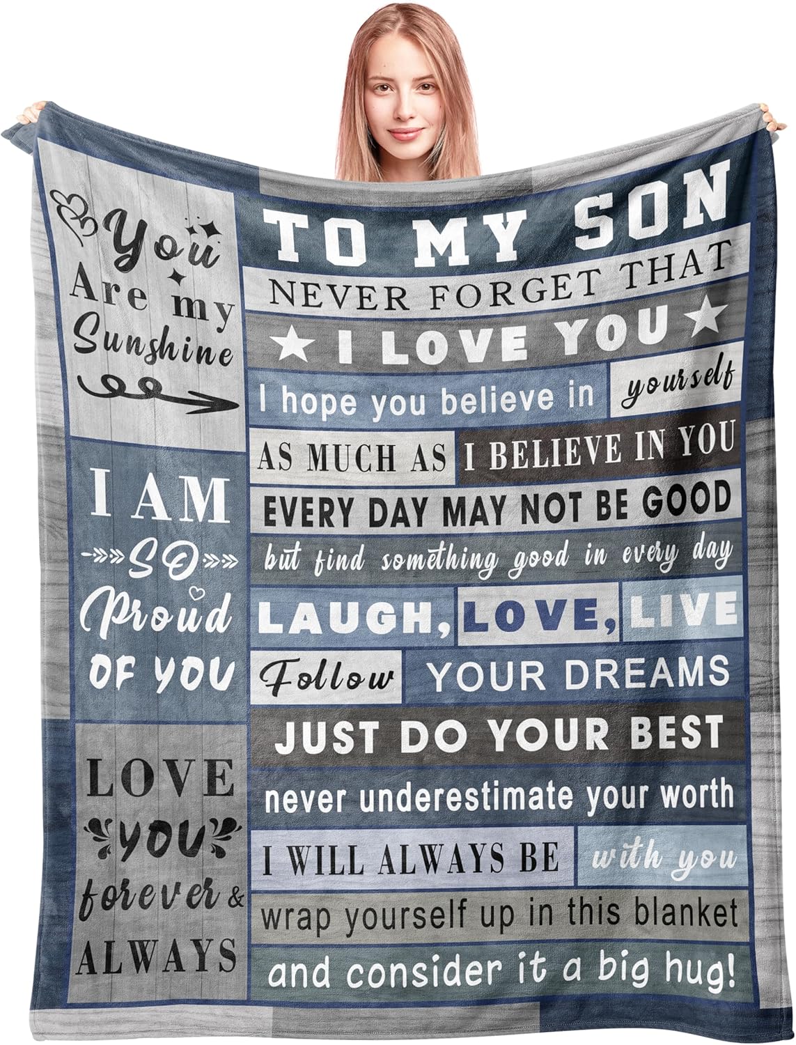 Fabric Throw Pillow — 60" — Son