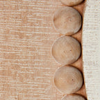 Round Beige Wall Mirror - View 5
