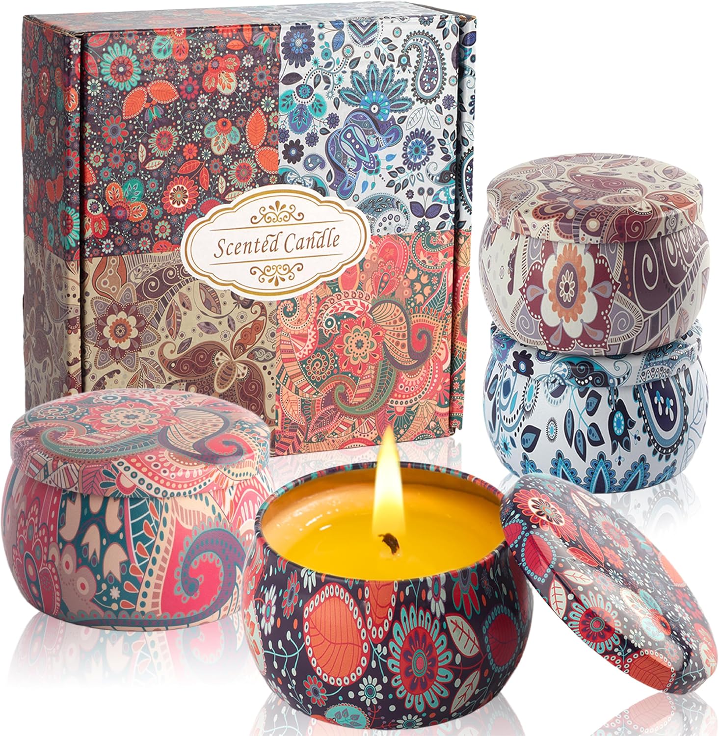 Soy Wax Wax Scented Candle — 04-Floral