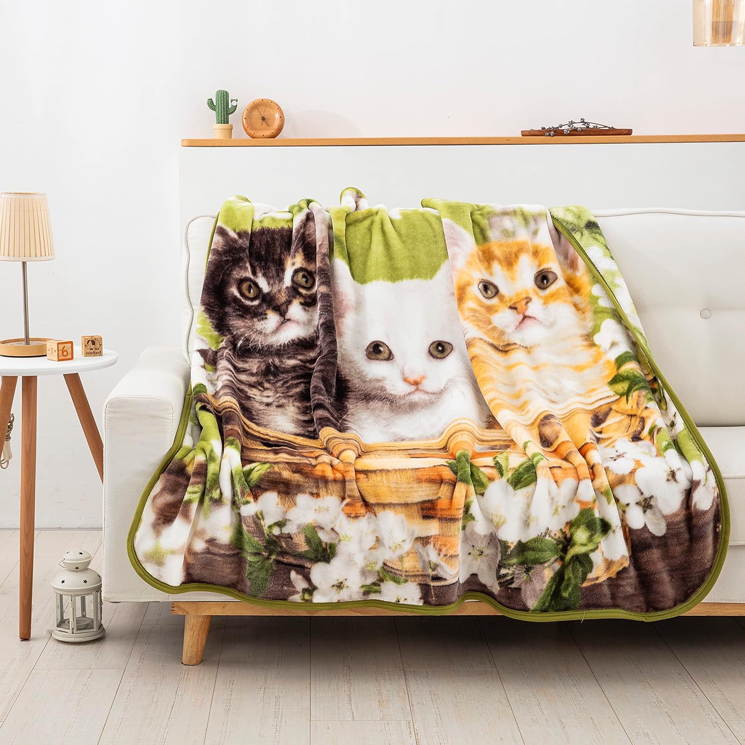 White Throw Pillow — 50" - View 2