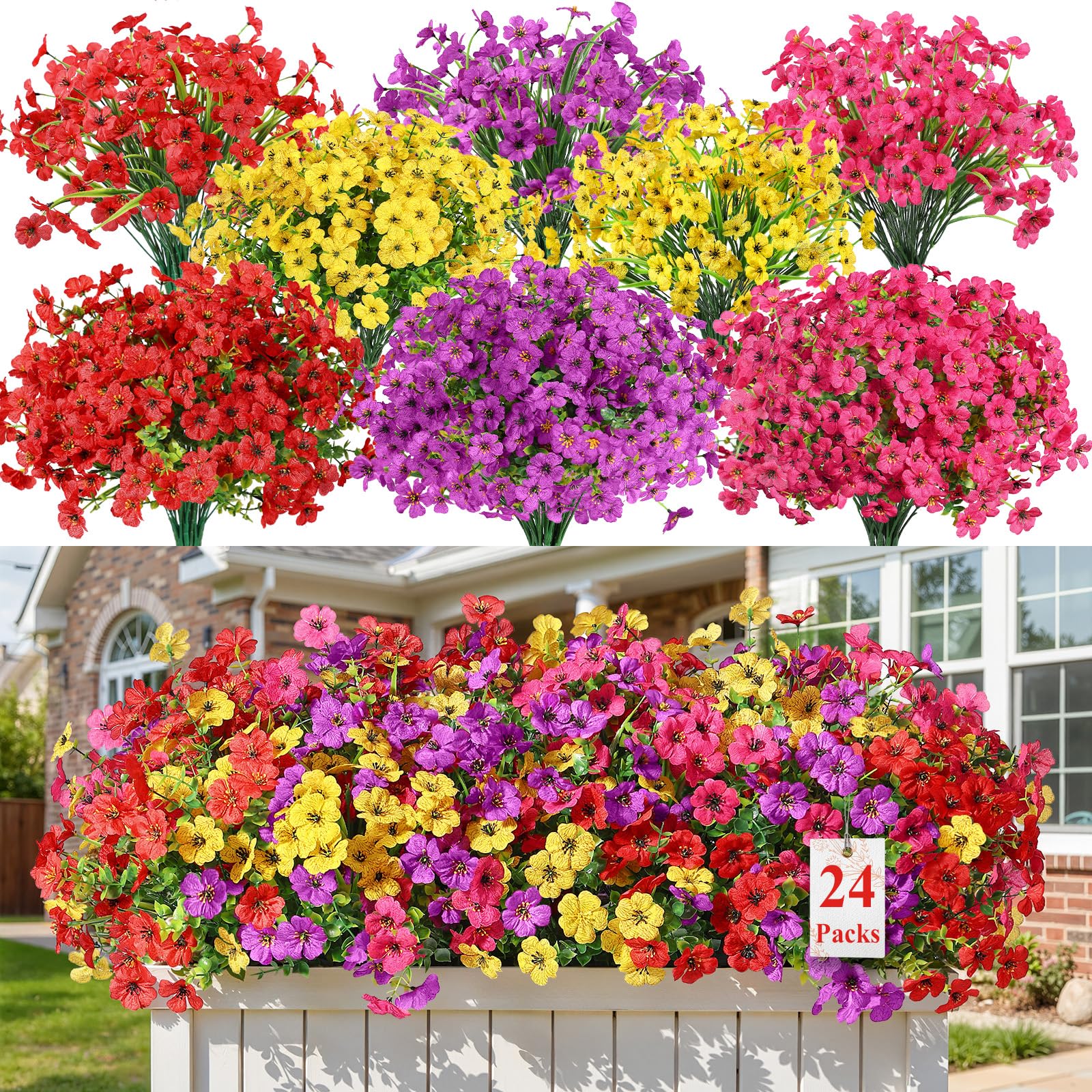 Orange Artificial Flowers