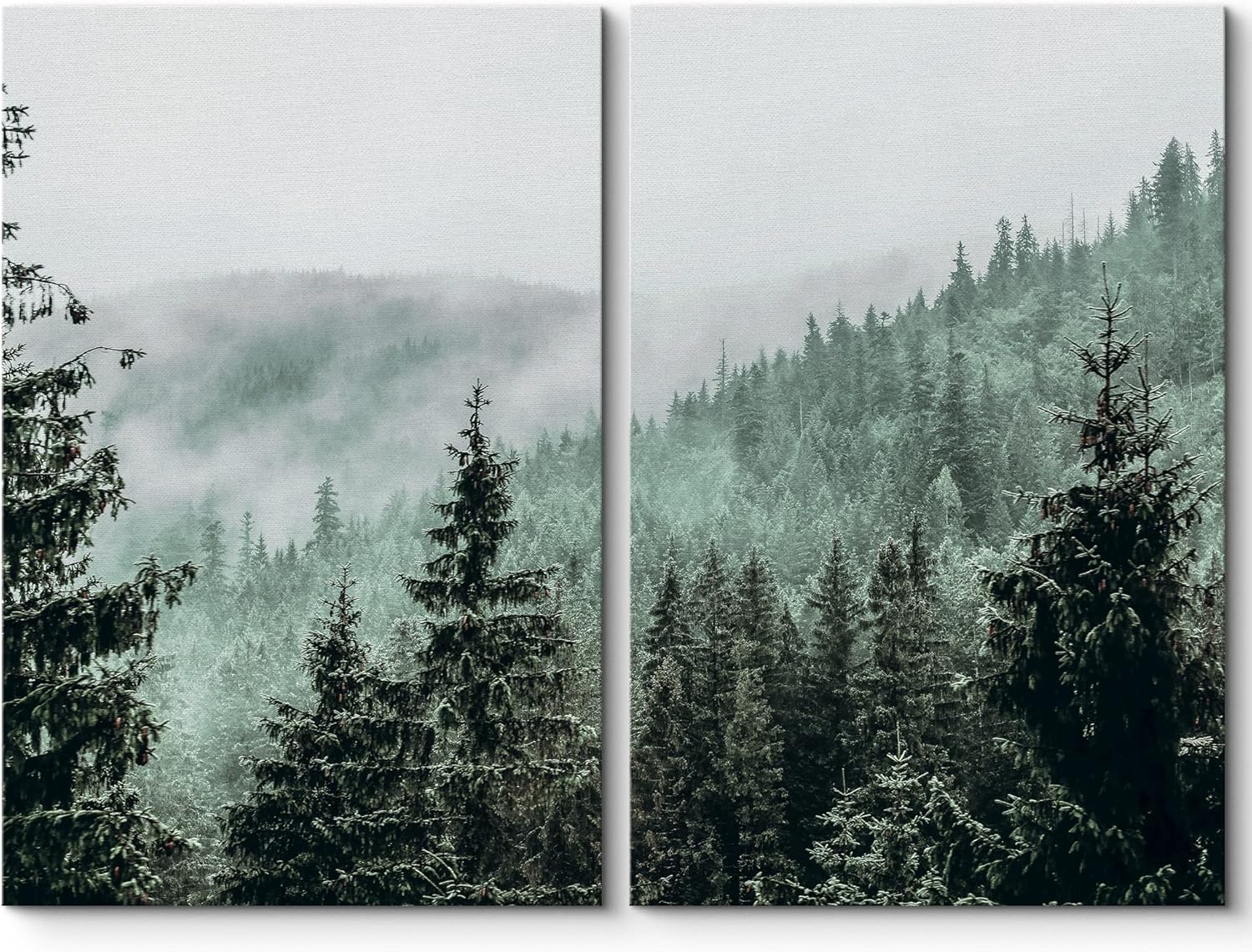 Framed Farmhouse Fabric Canvas Wall Art — 24" — 24" x 36" x 2 panels