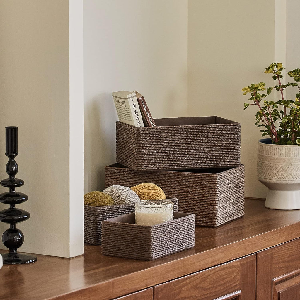Boho Beige Storage Basket — Set of 4 - View 2