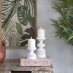 Brown Pillar Candle — 8" - View 2