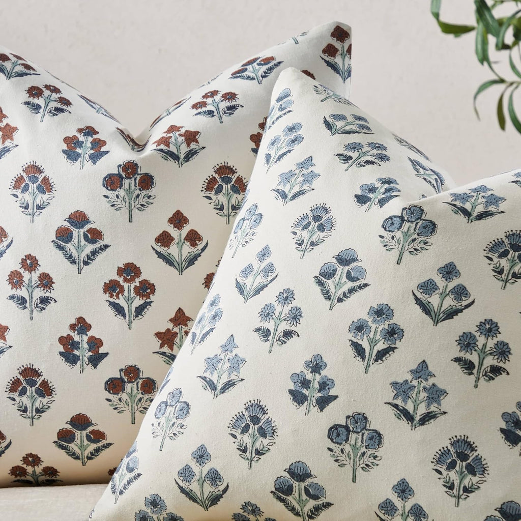 Boho Blue Pillow Cover — 18" - View 5
