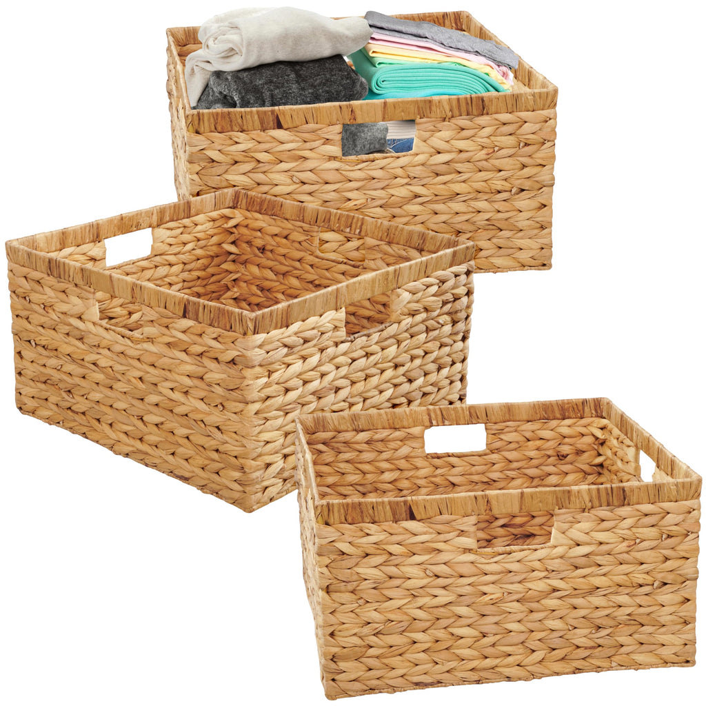 Rectangular Rattan Storage Basket — 5x13