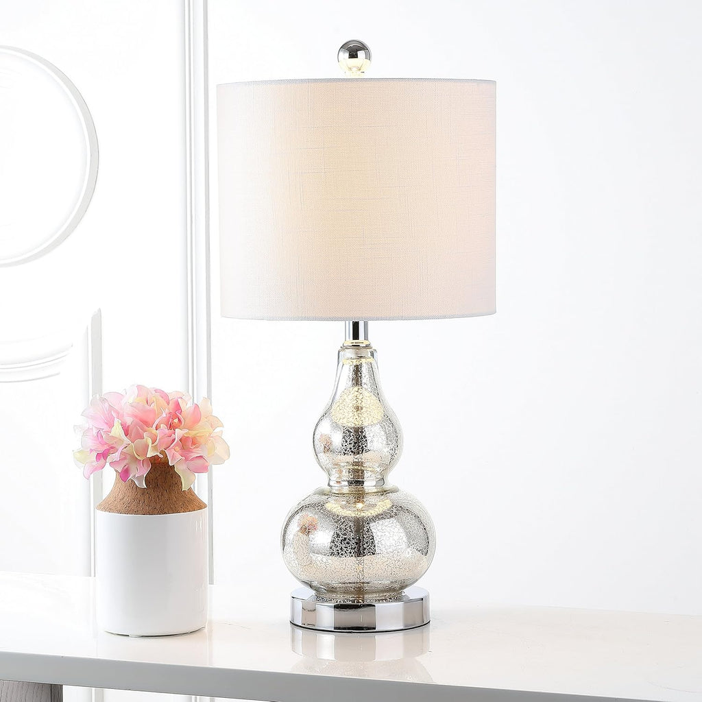Linen Modern Black Nightstand Lamp — 20.5" - View 2