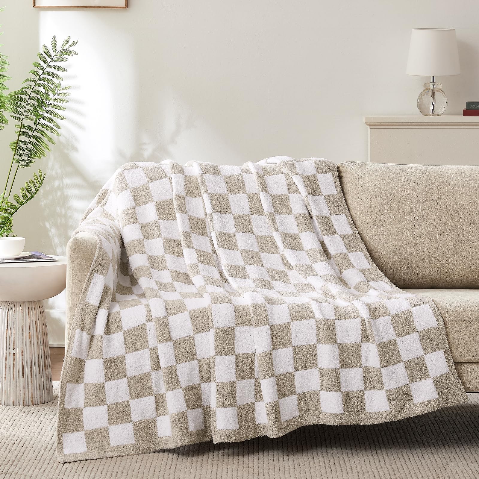 Beige Throw Pillow — 70"