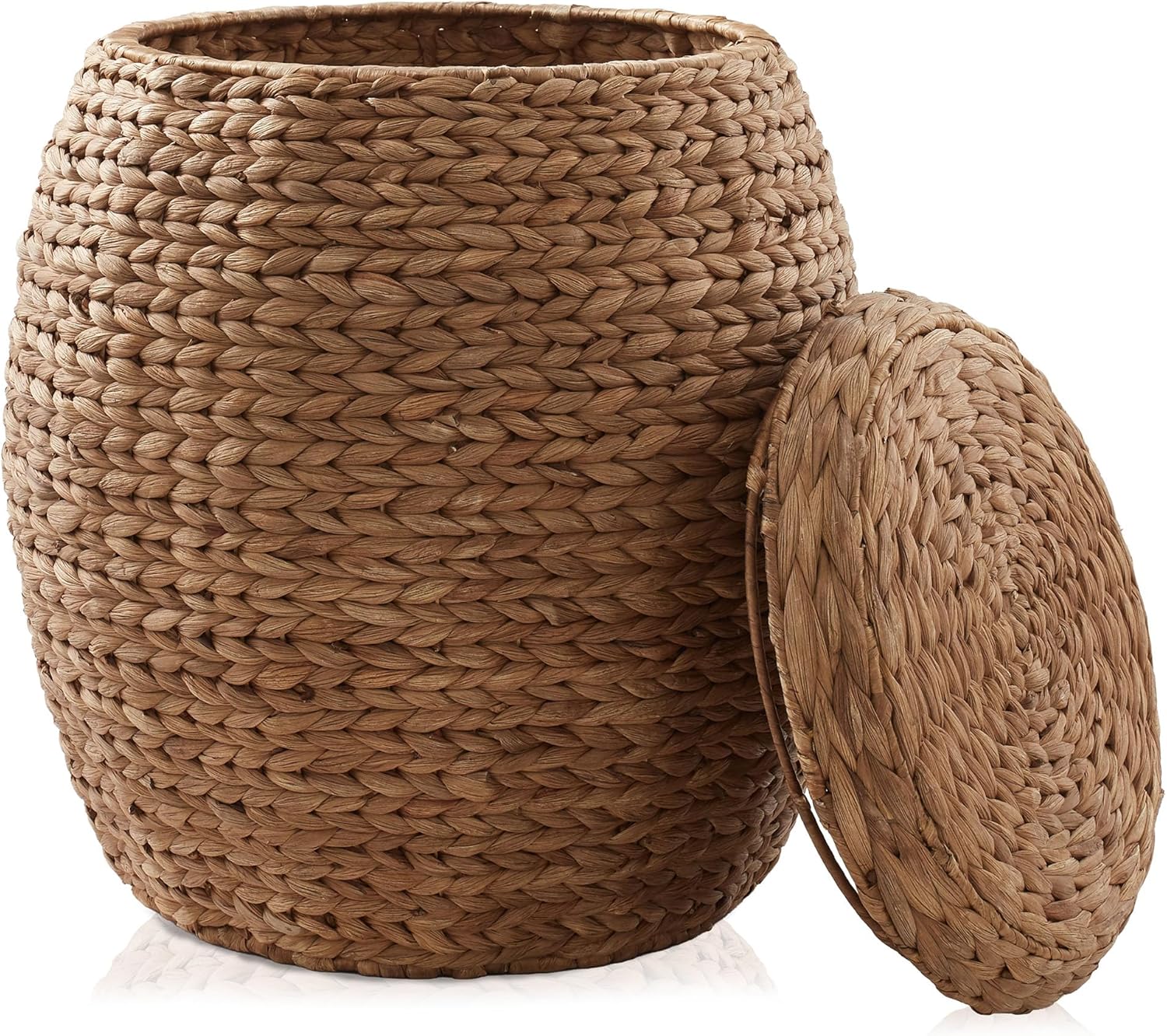 Handwoven Boho Brown Throw Pillow — Cinnamon