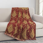 Velvet Luxe Beige Throw Pillow - View 7