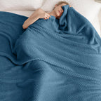 Beige Throw Pillow — 50" — Sea Blue