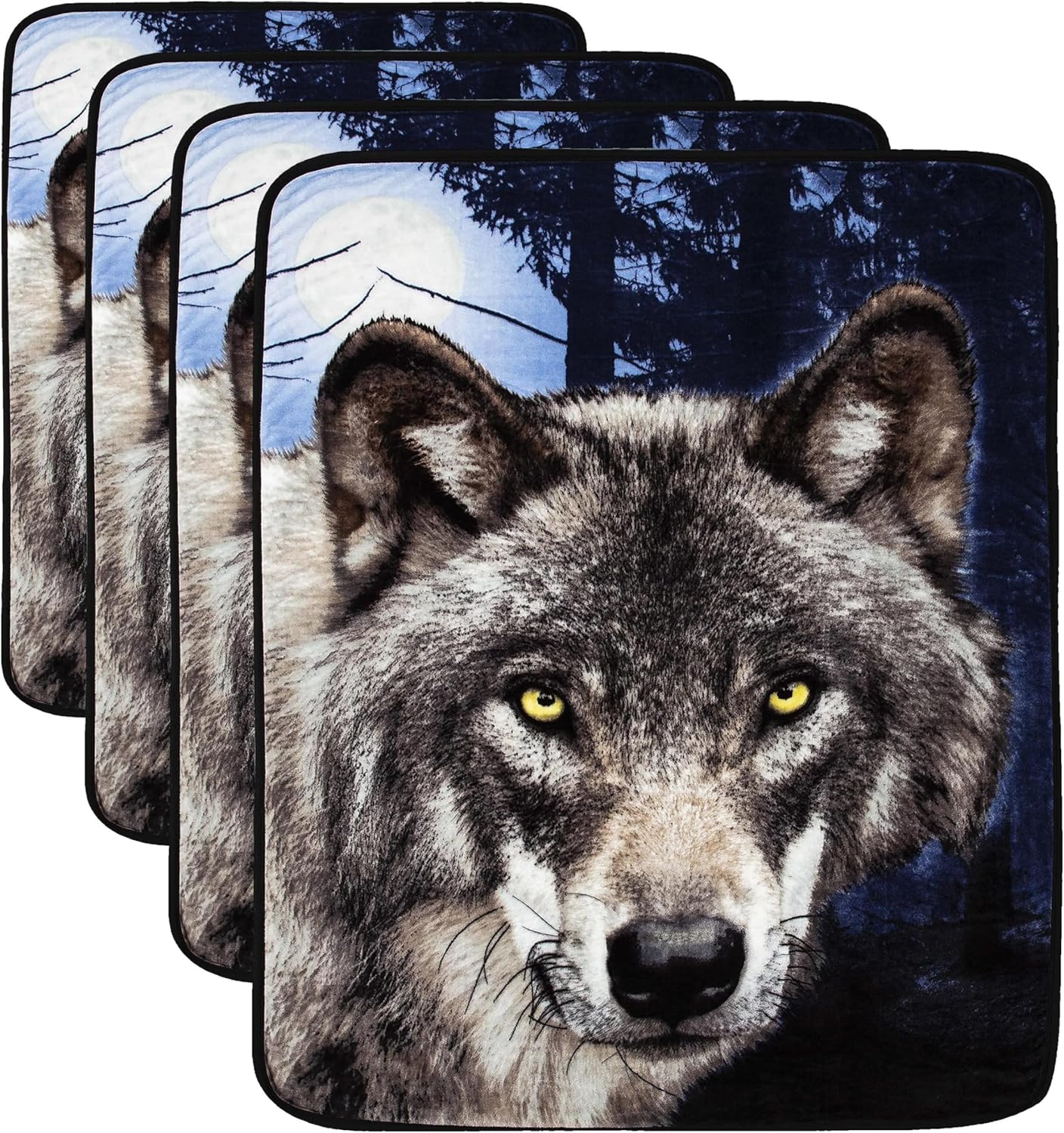 White Throw Pillow — 50" — Lupine Stare