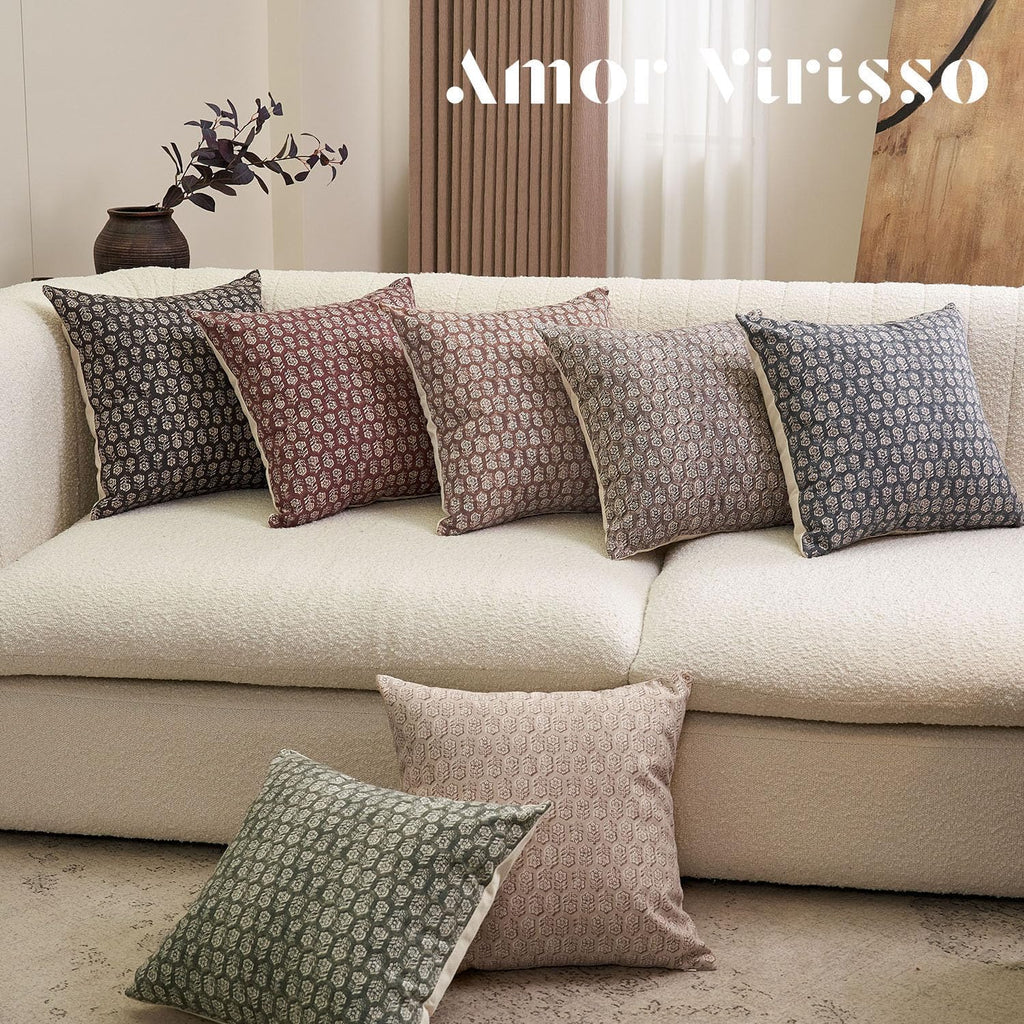 Farmhouse Beige Throw Pillow Cover — 18" - View 6