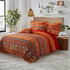 Boho Blue Throw Pillow Cover — 18" - View 4