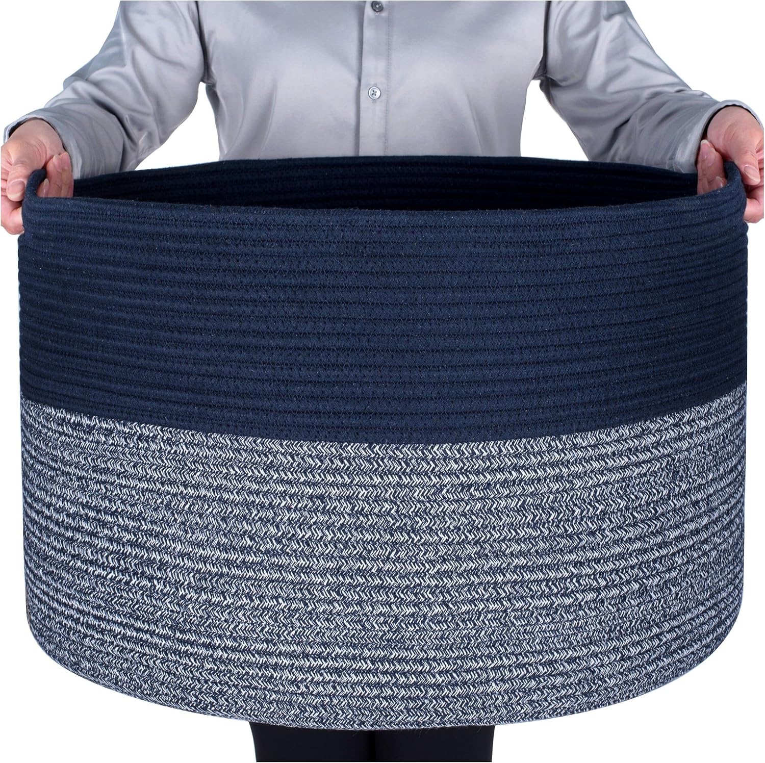 Boho Blue Throw Pillow — 14" — Navy Blue