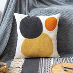 Tufted Boho Fabric Throw Pillow Cover — 20" — 18" x 18" (Pack of 1)