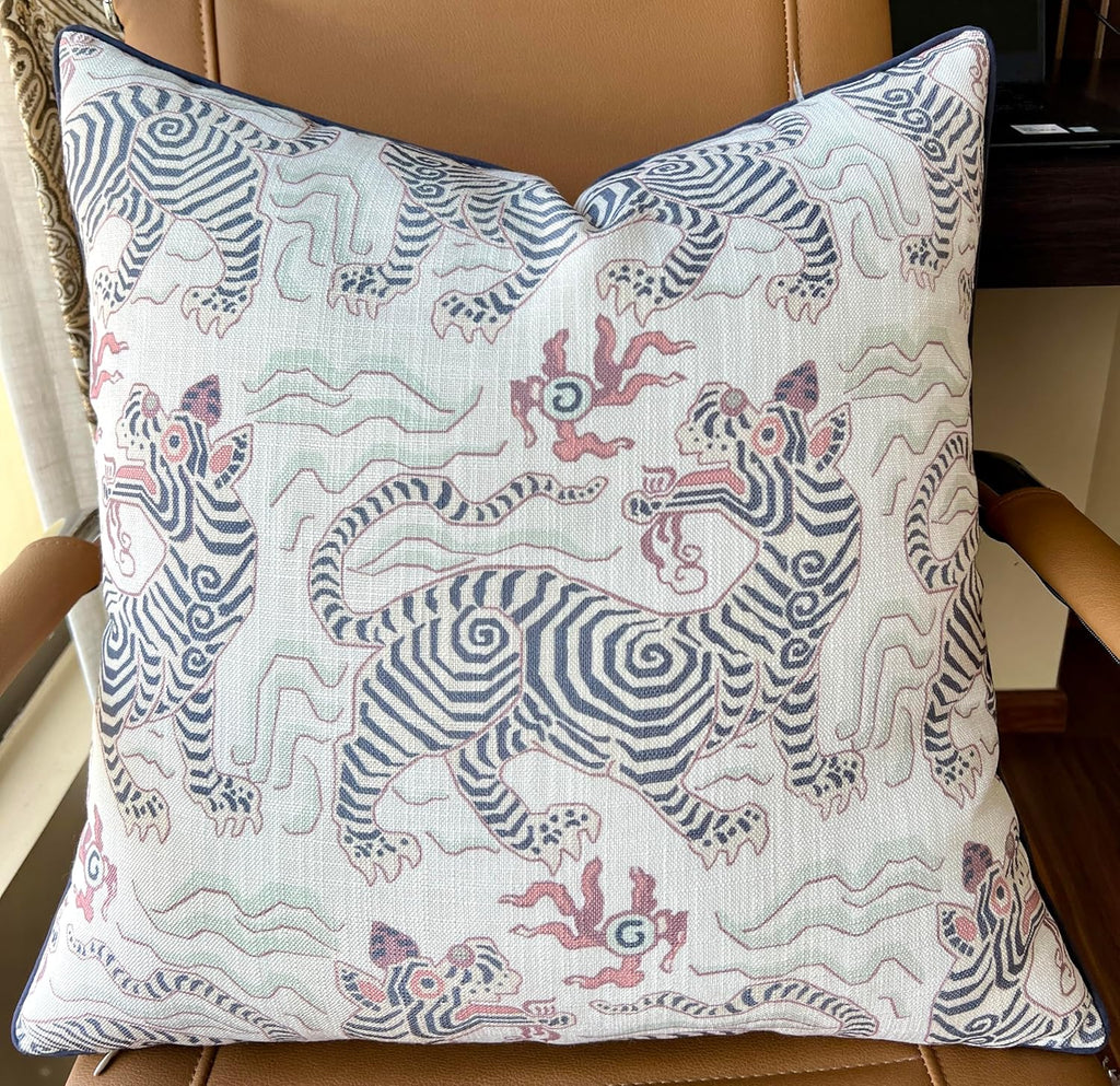 Farmhouse Beige Throw Pillow Cover — 20" — 20" x 20" (Pack of 1)