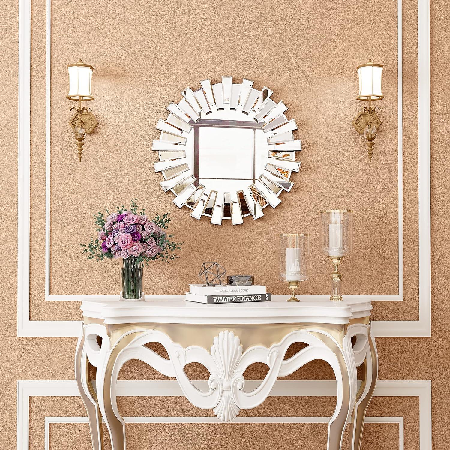 Round Modern Glass Wall Mirror — 18" - View 2