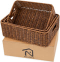 Rectangular Boho Brown Vase — Set of 3 — Toffee