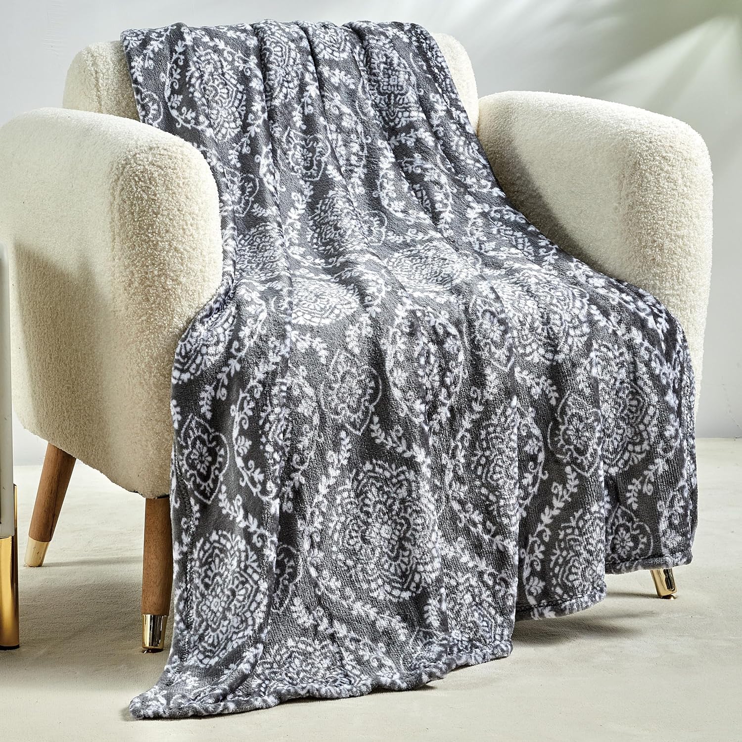 Beige Throw Pillow — 60" — 50 x 60
