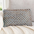 Boho Beige Pillow Cover — 20" — Light Blue