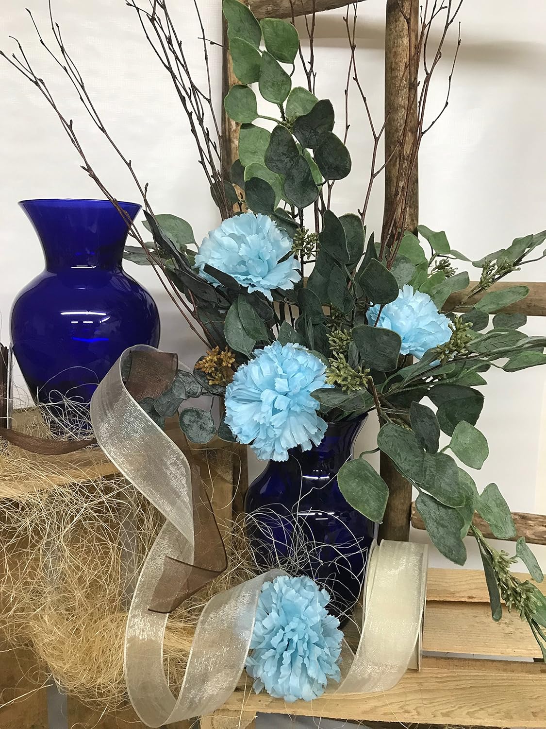 Blue Flower Vase — 4" - View 2