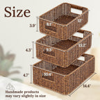 Rectangular Boho Brown Vase — Set of 3 - View 2