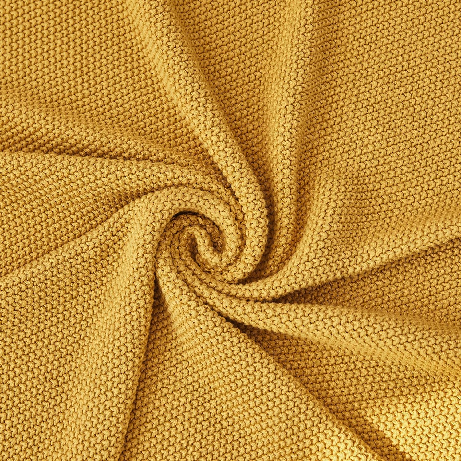 Knit Beige Throw Pillow — 60" - View 4